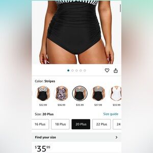 Aqua Eve Women Plus Size One Piece Swimsuits V Neck Tummy Control Bathing Suit